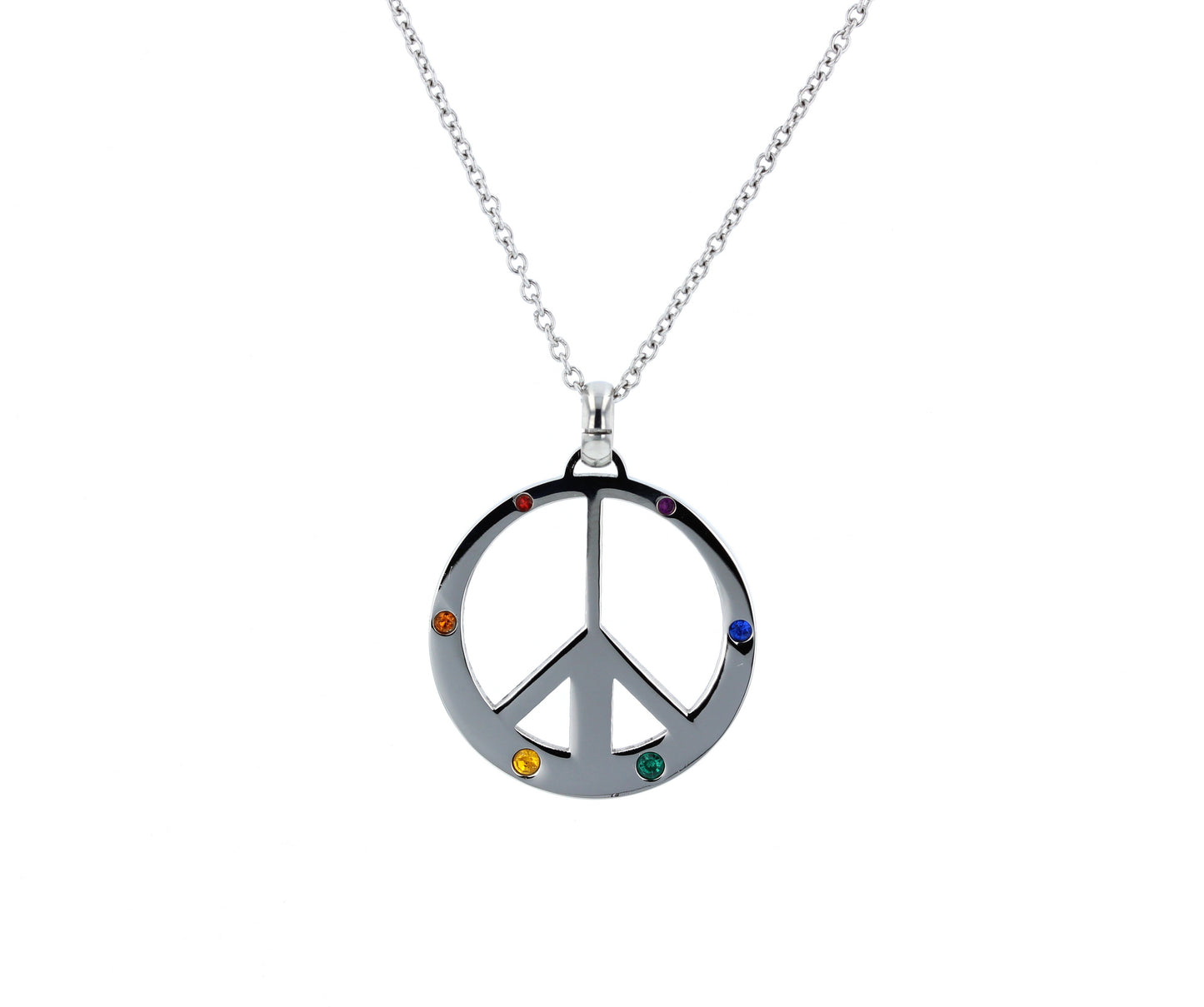 Stainless Steel Peace Pendant