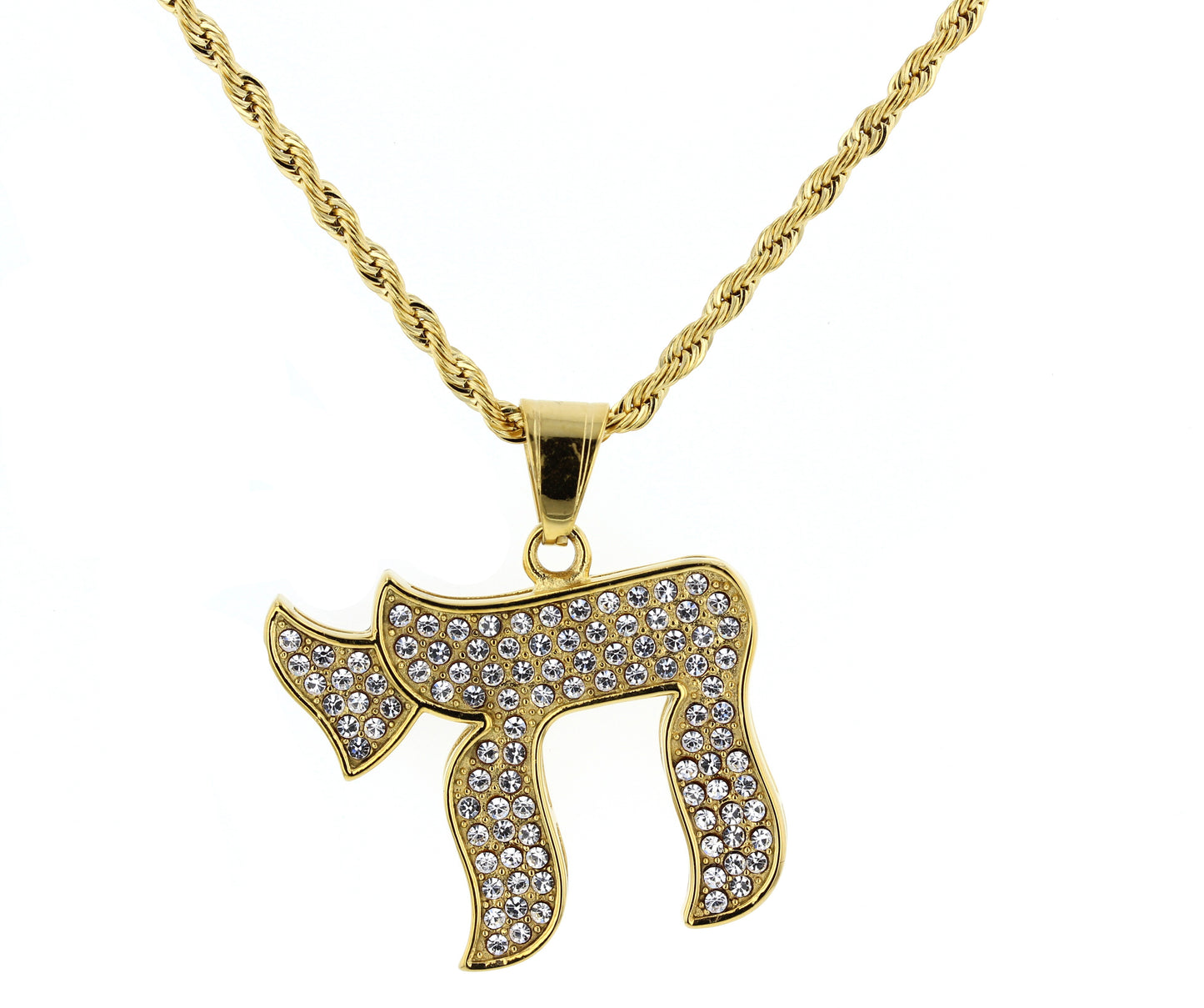 Stainless Steel Chai Pendant