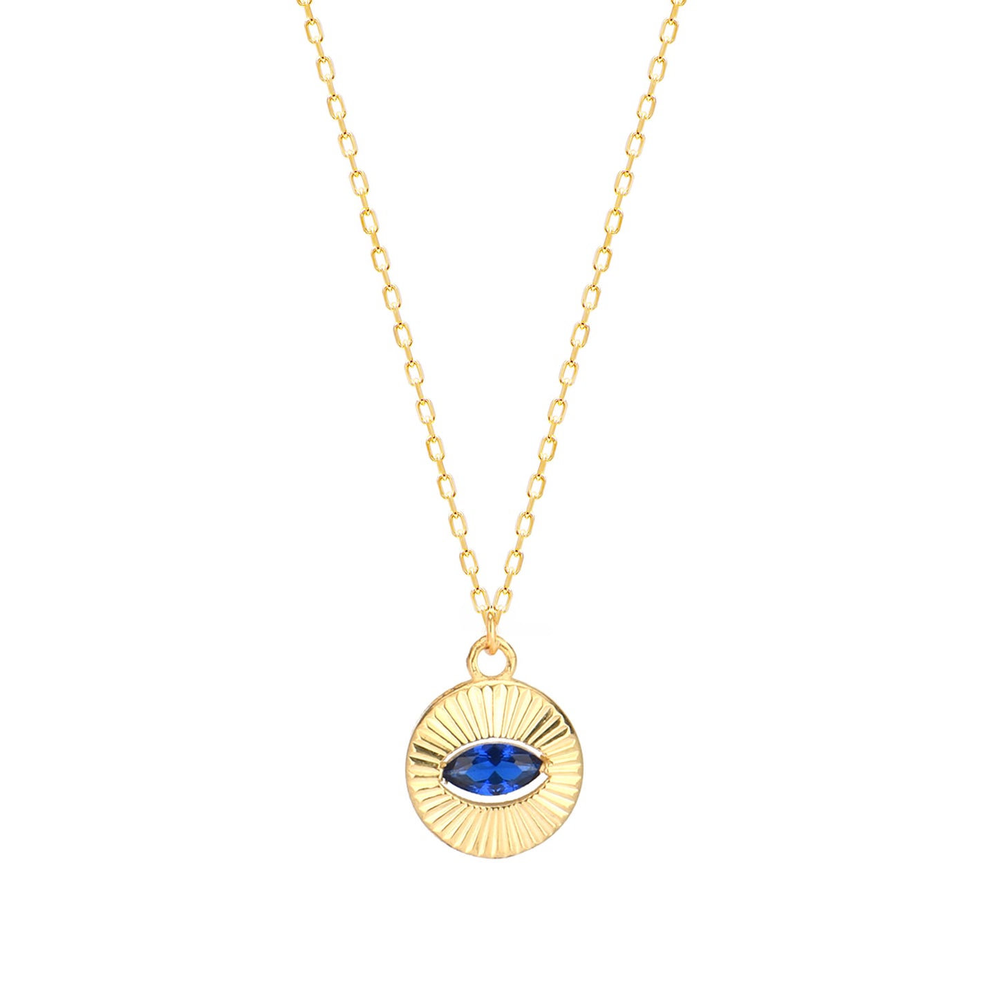 Cubic Zircon Evil Eye Sterling silver Necklace