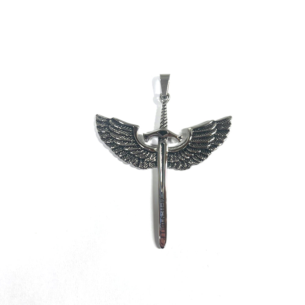 Stainless Steel Sword Wing Pendant
