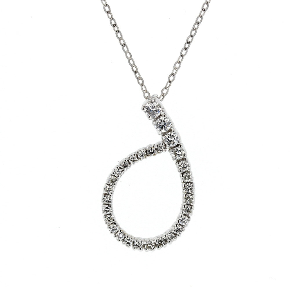White Gold Diamond Journey Pendant