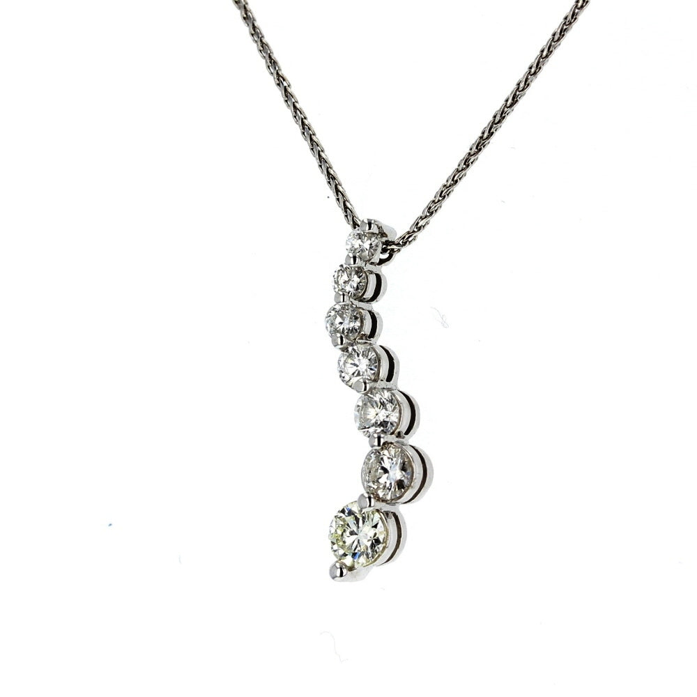 White Gold Diamond Journey Pendant