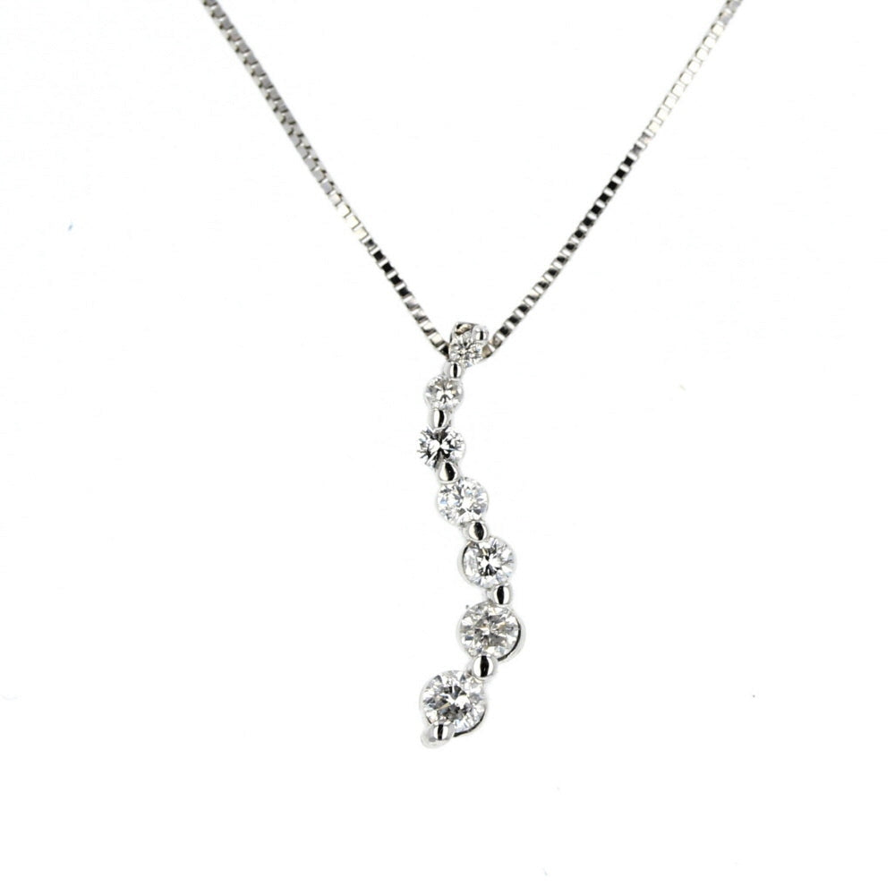 White Gold Diamond Journey Pendant