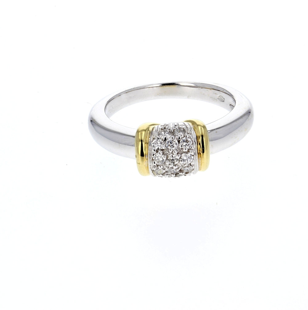 White & Yellow Gold Diamond Ring