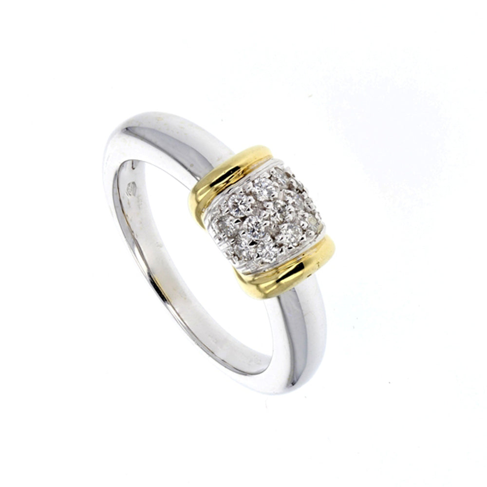White & Yellow Gold Diamond Ring