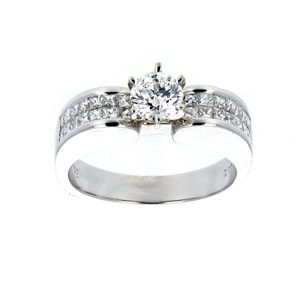 White Gold Diamond Engagement Ring