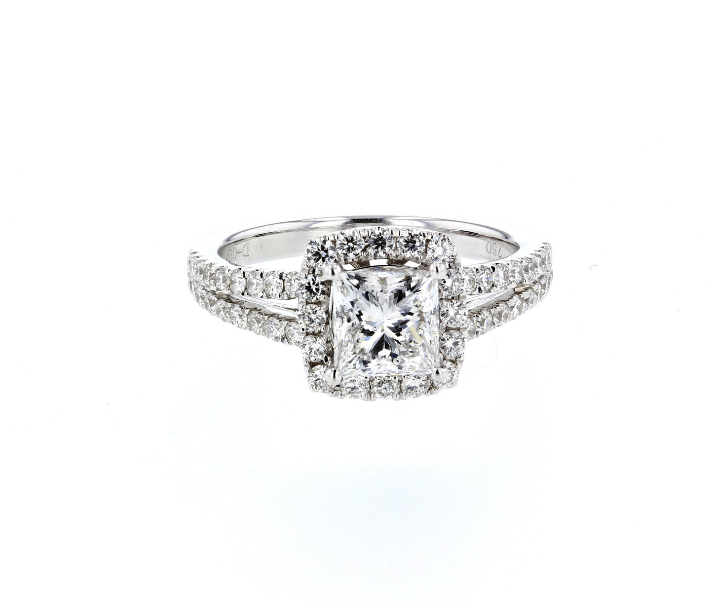 18KT White Gold Diamond Engagement Ring