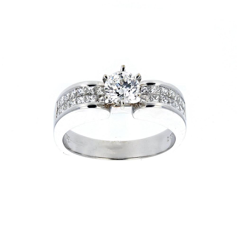 White Gold Diamond Engagement Ring