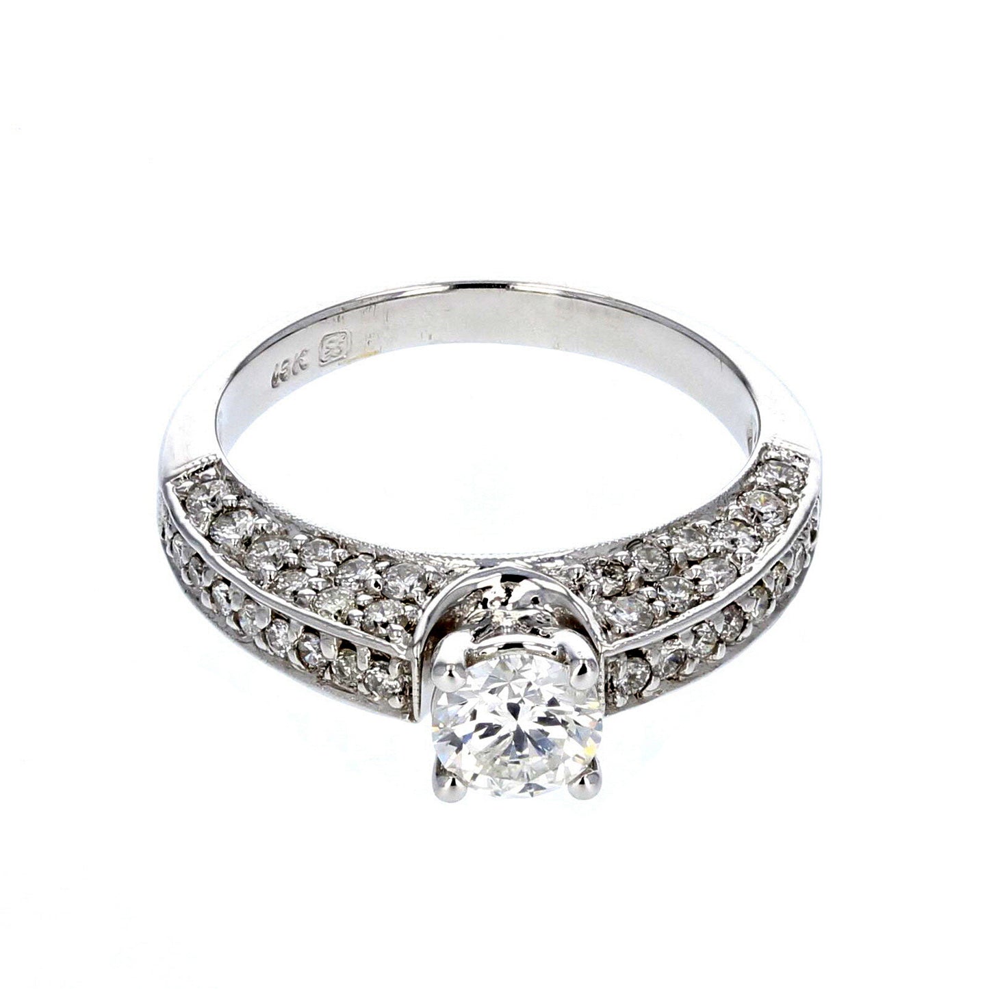 White Gold Diamond 18KT Engagement Ring