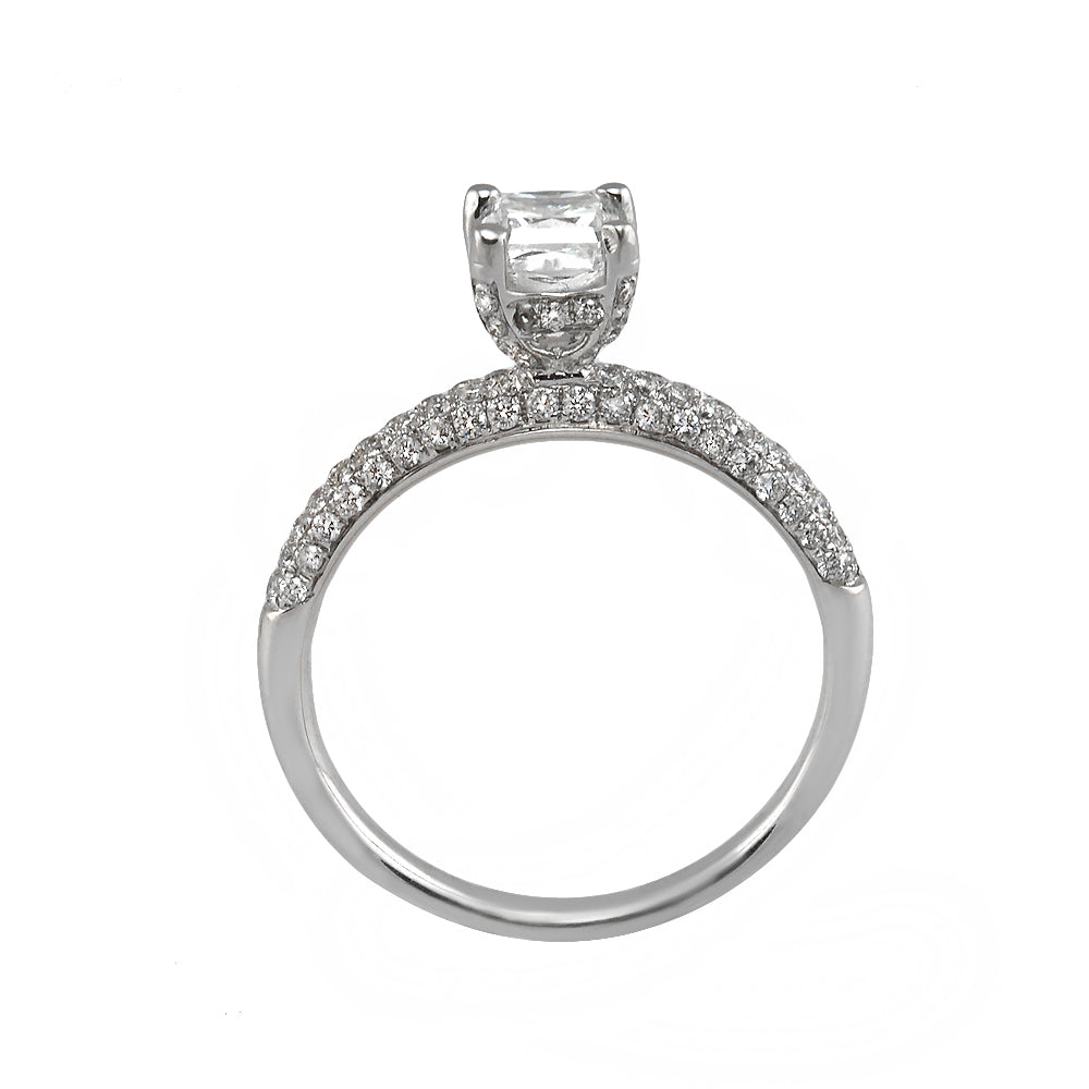 18KT White Gold Diamond Engagement Ring