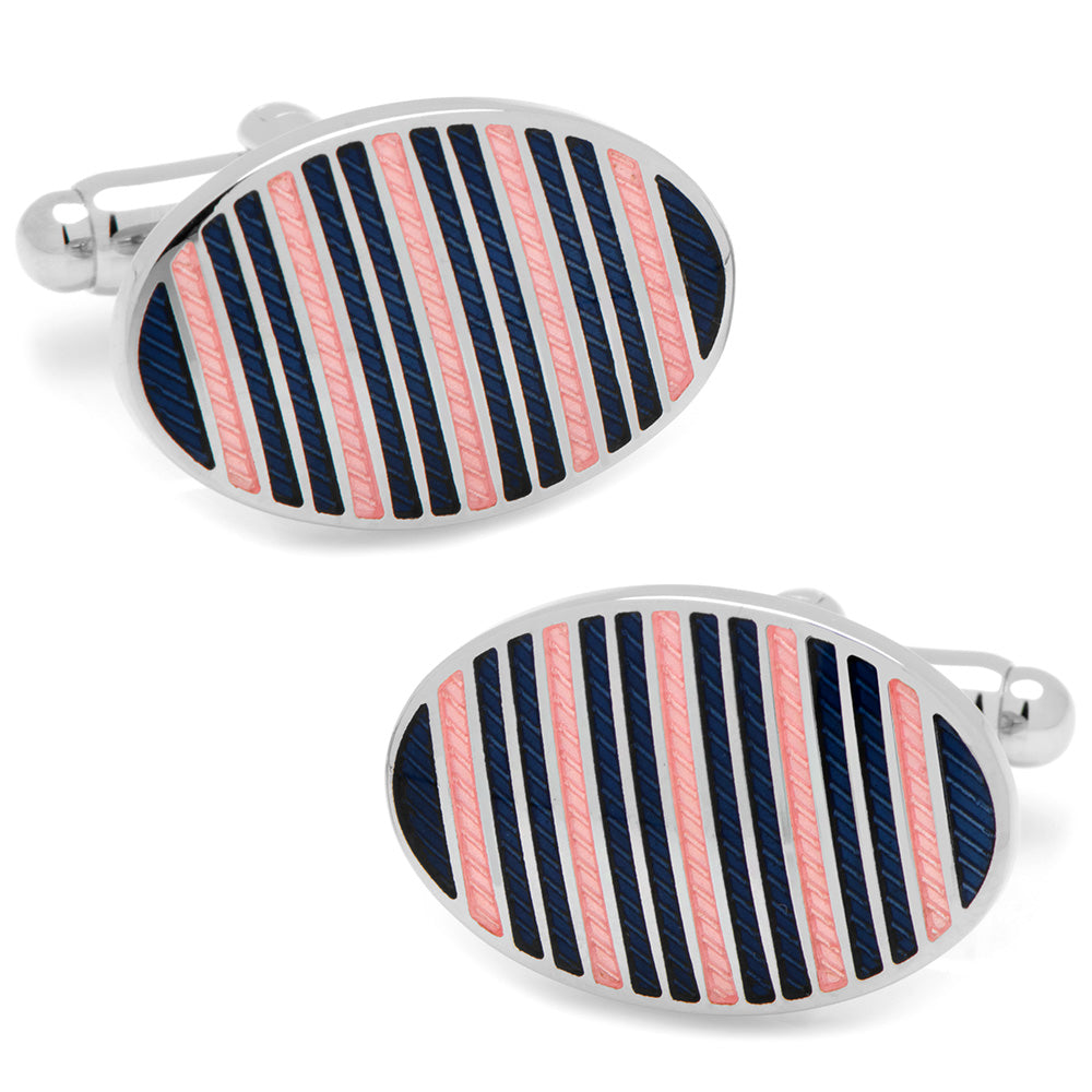 Enameled Stainless Steel Cufflinks