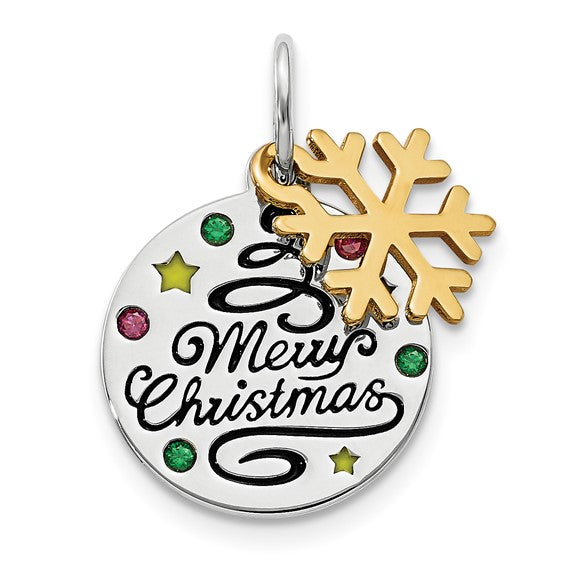 CZ Christmas Pendant
