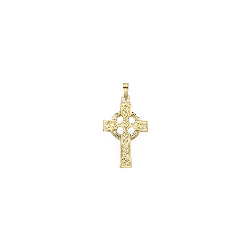 Gold Celtic Knot Cross Pendant