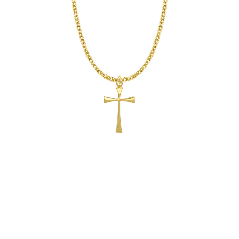 10KT Gold Filled Maltese Cross Necklace