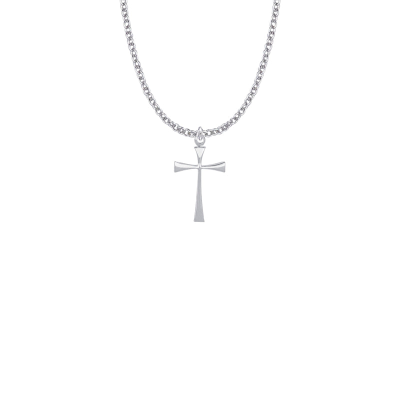 7/8 Sterling Silver Maltese Cross Necklace