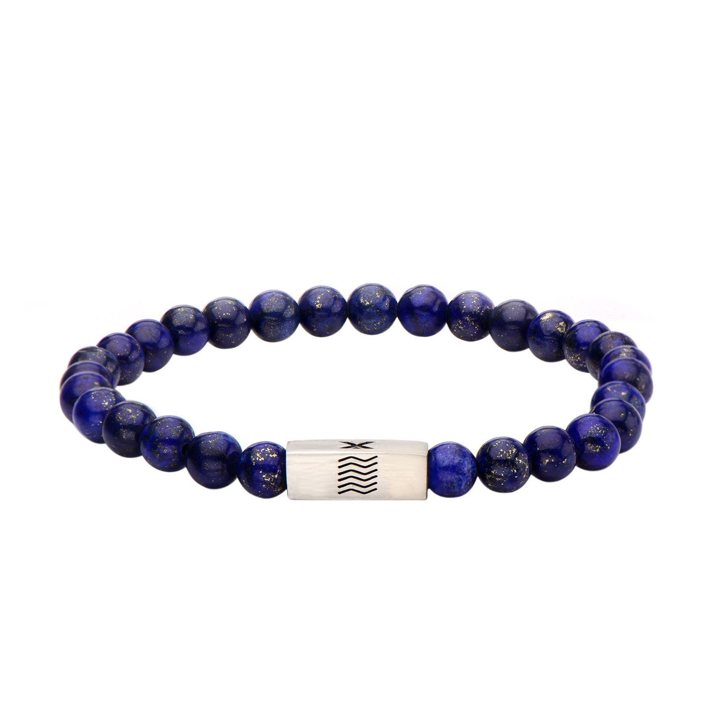 Lapis Lazuli Gemstone Stretch Bead Bracelet