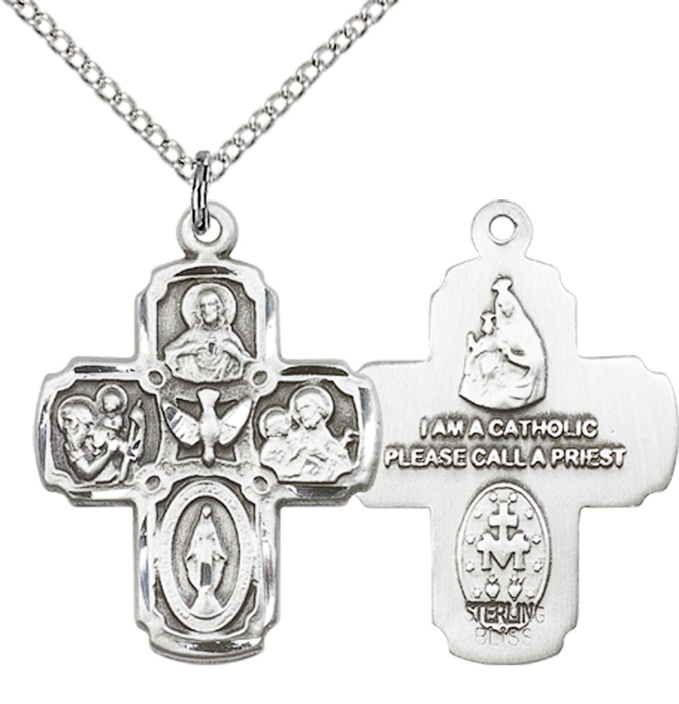 Sterling Silver 5-Way Pendant