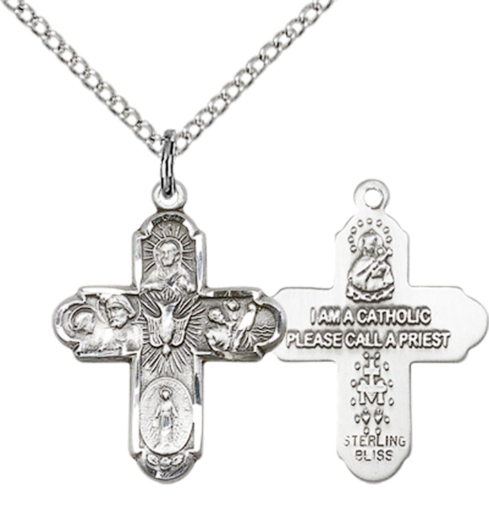 Sterling Silver 5-Way Pendant