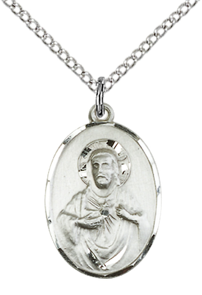 Sterling Silver Scapular Pendant
