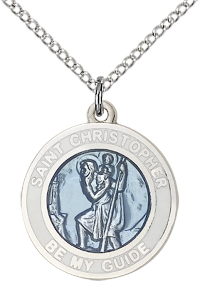Sterling Silver St. Christopher Pendant