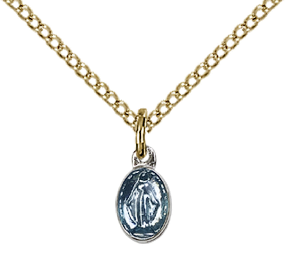 Gold Plated Sterling Silver Miraculous Pendant