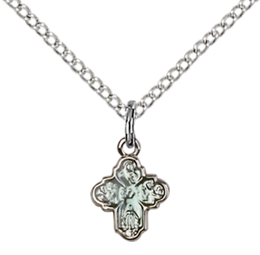 Sterling Silver 4-Way Pendant