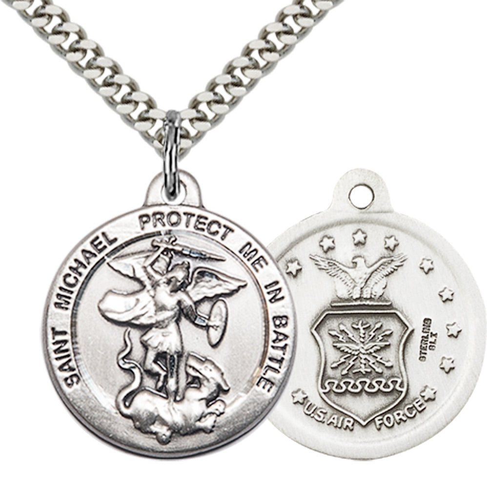 Sterling Silver St. Michael the Archangel Pendant