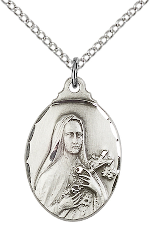 Sterling Silver St. Theresa Pendant