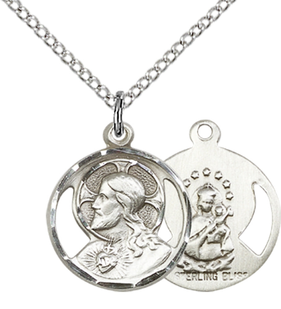 Sterling Silver Scapular Pendant