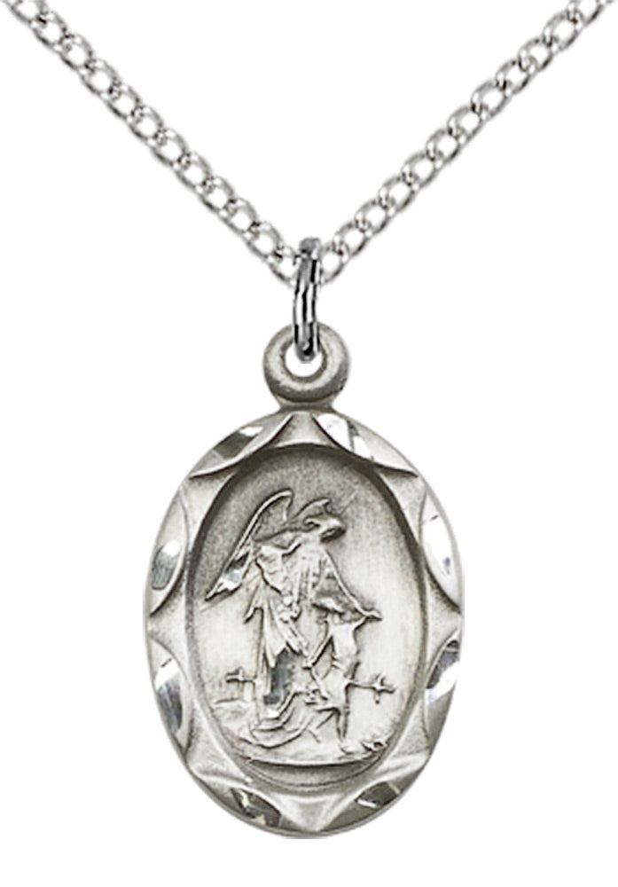 Sterling Silver Guardian Angel Pendant