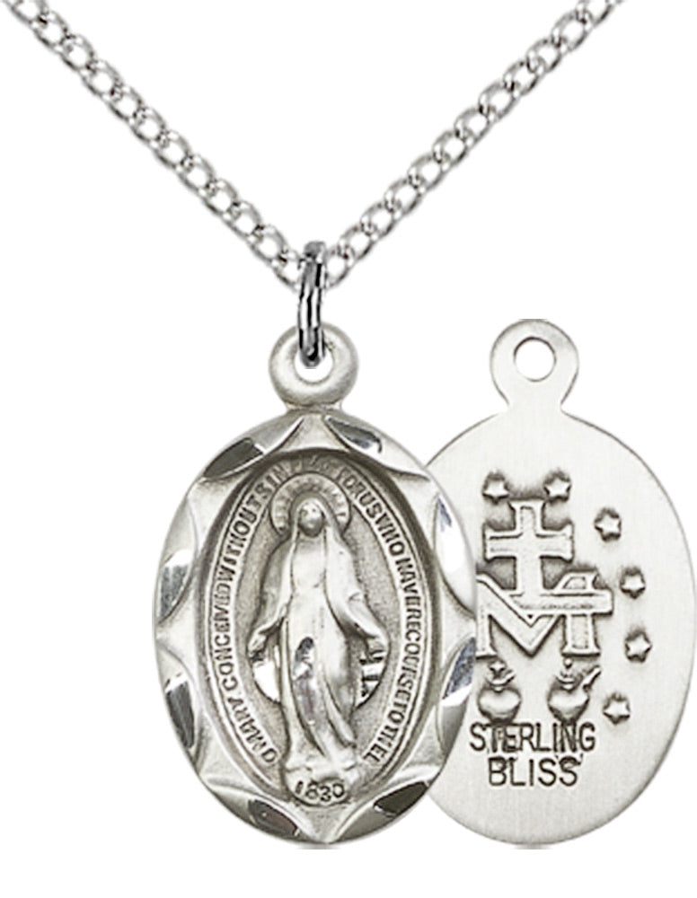 Sterling Silver Miraculous Pendant