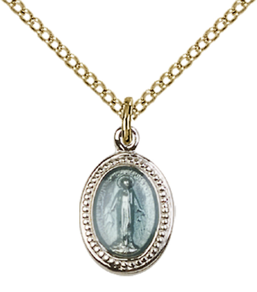 Gold Plated Sterling Silver Miraculous Pendant