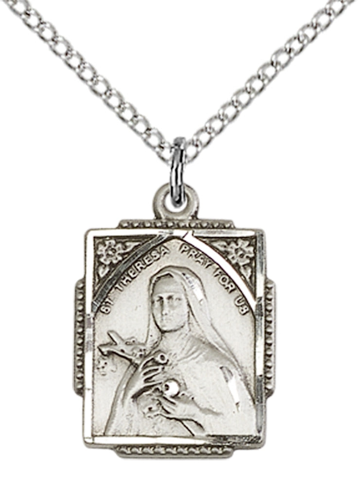 Sterling Silver St. Theresa Pendant