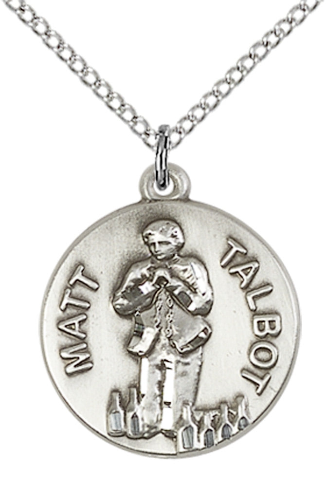 Sterling Silver Matt Talbot Pendant