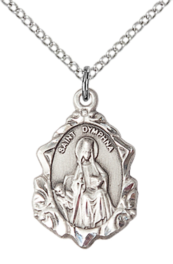 Sterling Silver St. Dymphna Pendant