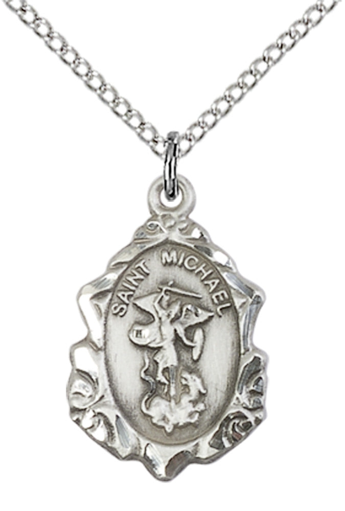 Sterling Silver St. Michael the Archangel Pendant