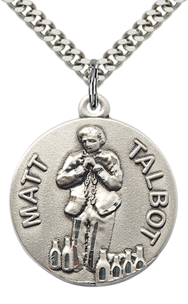 Sterling Silver Matt Talbot Pendant
