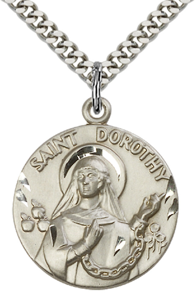 Sterling Silver St. Dorothy Pendant