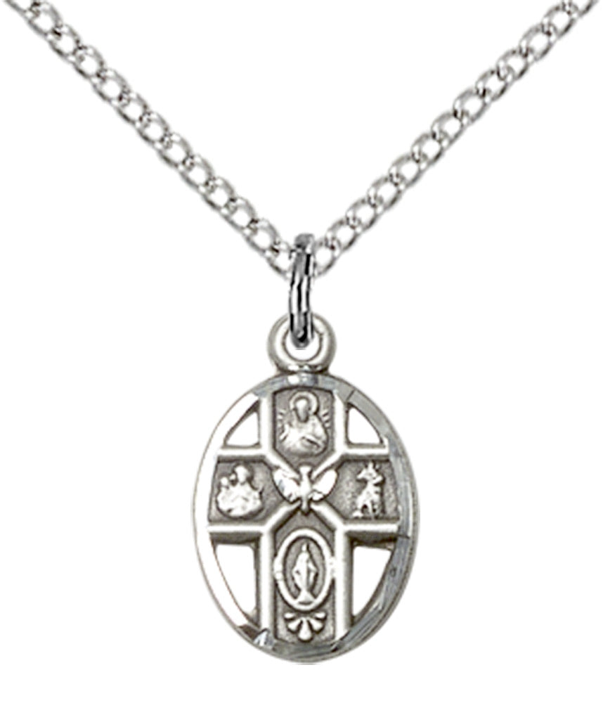 Sterling Silver 5-Way Pendant