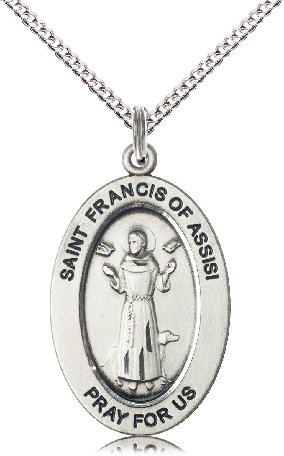Sterling Silver SAINT FRANCIS of ASSISI Pendant