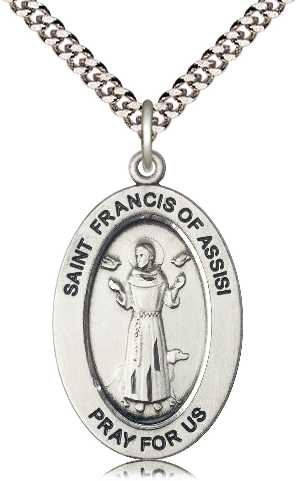 Sterling Silver St. Francis of Assisi Pendant