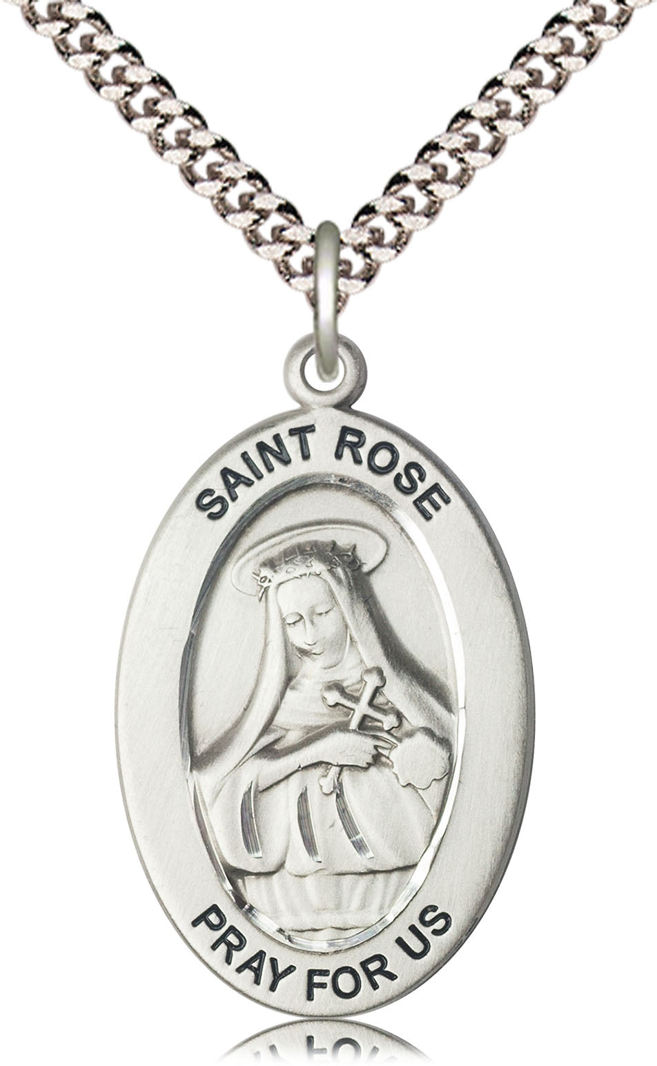 Sterling Silver St. Rose of Lima Pendant