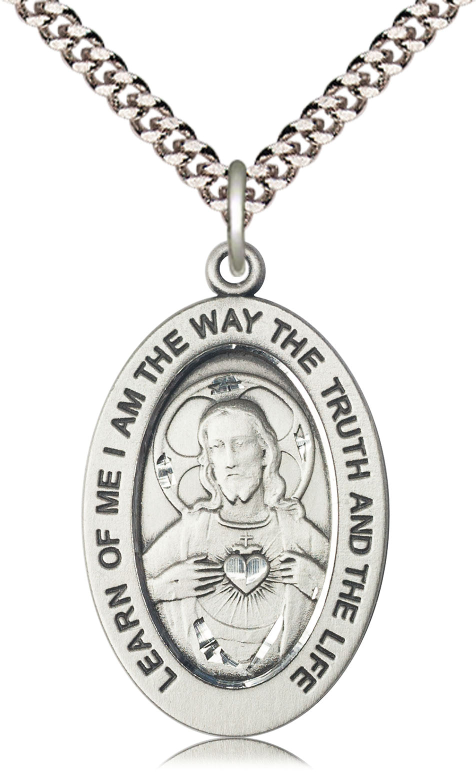 Sterling Silver Scapular Medal