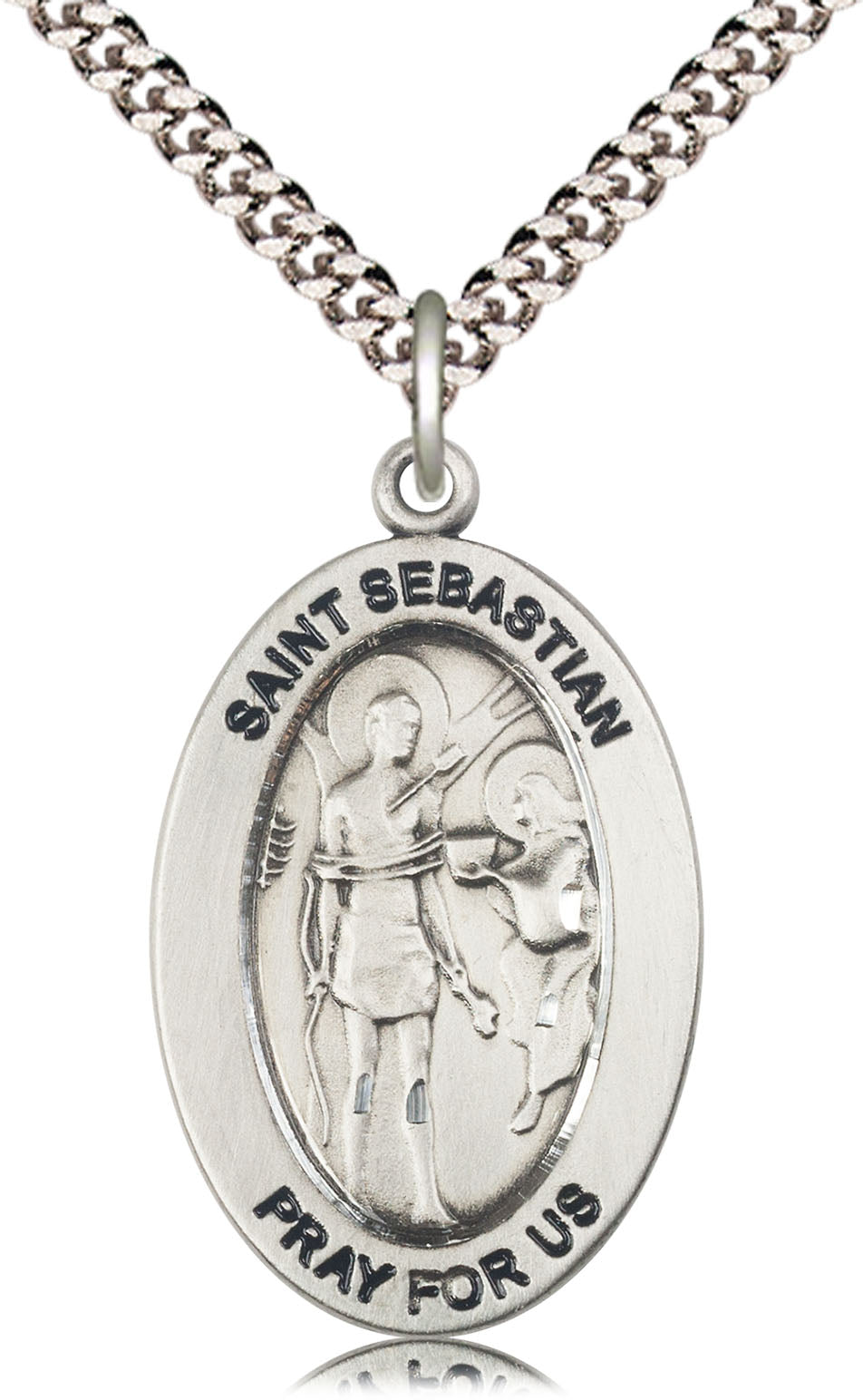 Sterling Silver St. Sebastian Pendant