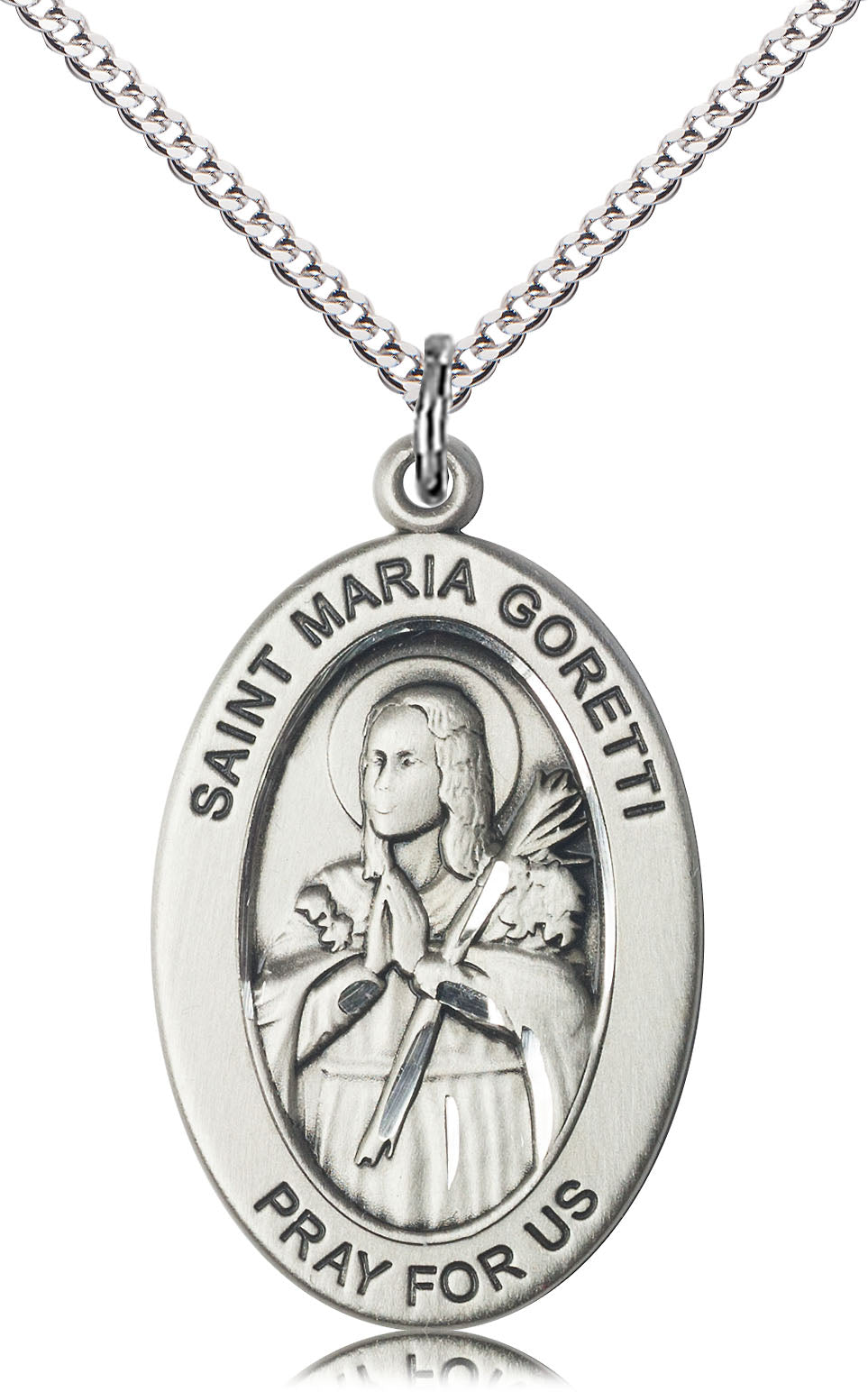 Sterling Silver St. Maria Goretti Pendant