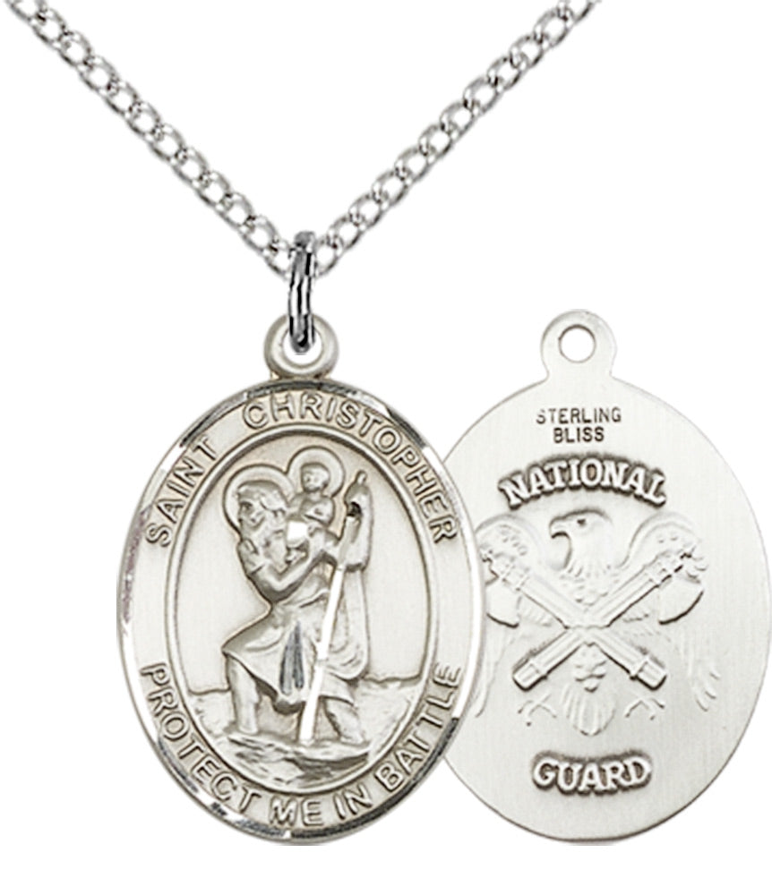 Sterling Silver St. Christopher Pendant