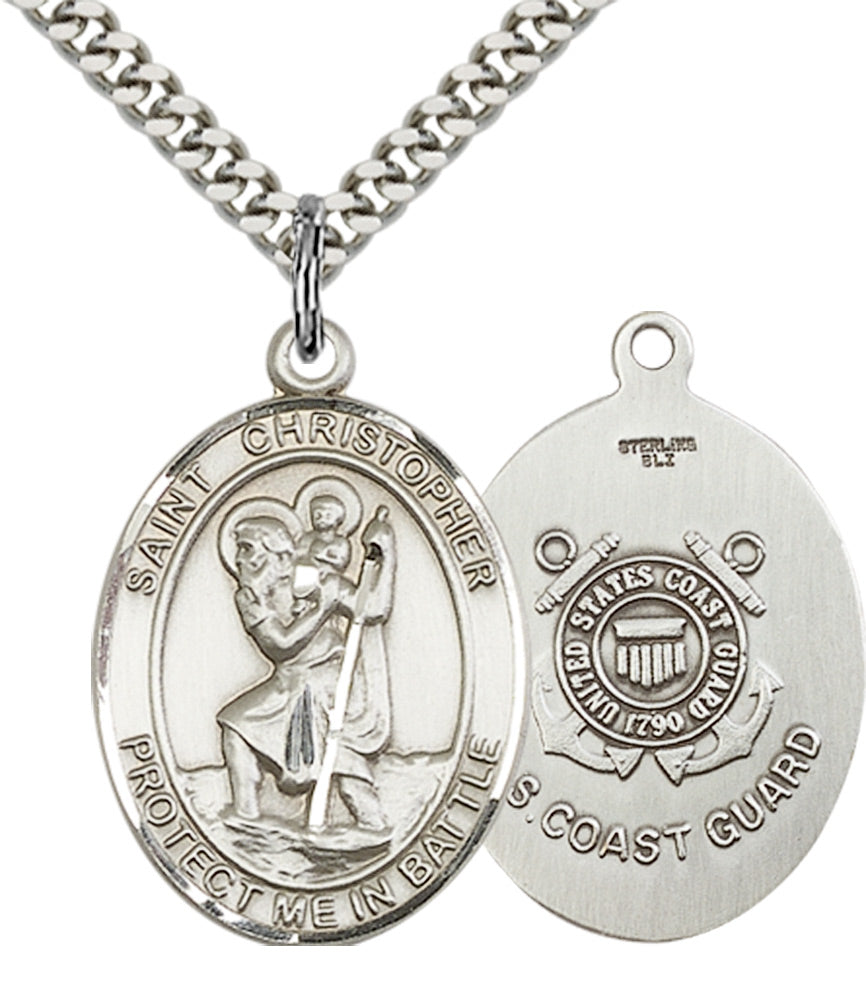 Sterling Silver St. Christopher Pendant