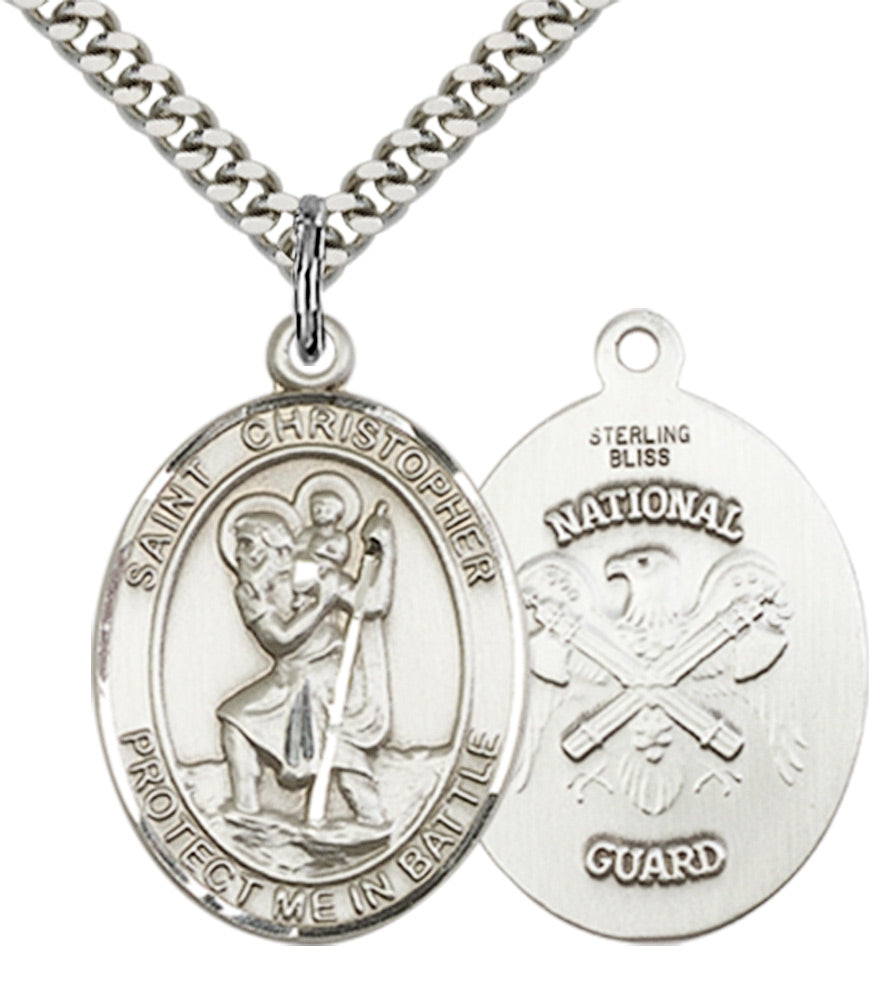 Sterling Silver St. Christopher Pendant