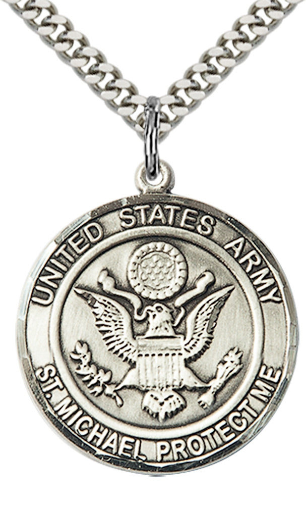 Sterling Silver ARMY/ST. MICHAEL Pendant