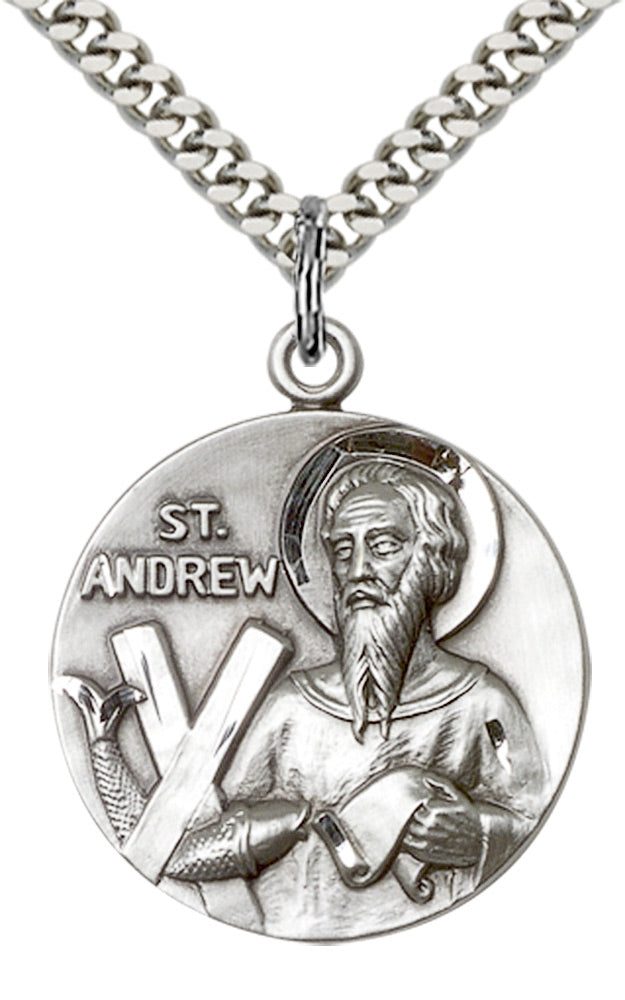 Sterling Silver St. Andrew Pendant